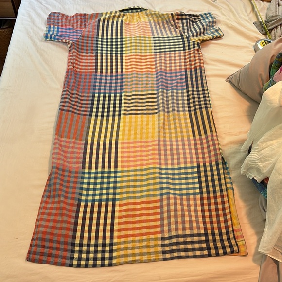 Colorful Checkered Button-Up Dress - Picture 8 of 15